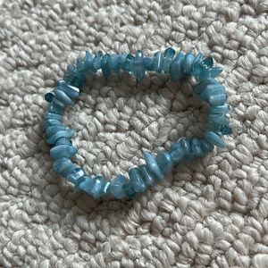 Blue elastic bracelet